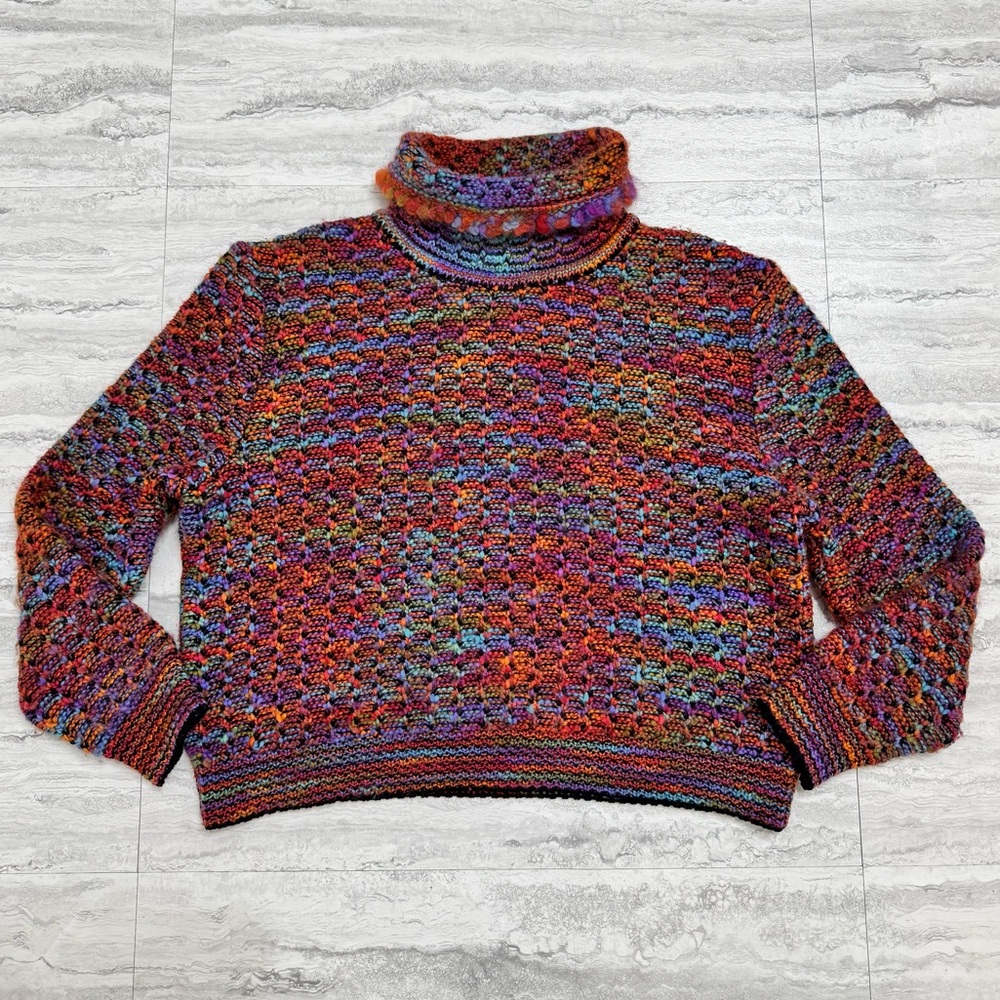 St. John Vintage by Marie Gray Wool turtleneck Sweater. Size L - Picture 2 of 10